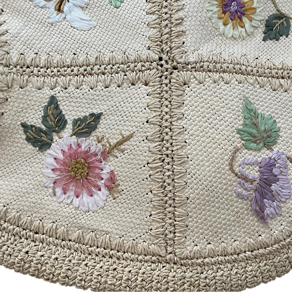 VINTAGE LIZ CLAIBORNE Spring Floral Shoulder Bag Purse - Picture 2 of 16